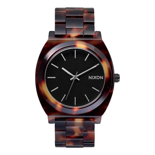 【電池新品の美品】NIXONのTIME TELLER 人気のべっ甲カラー(完品)腕時計