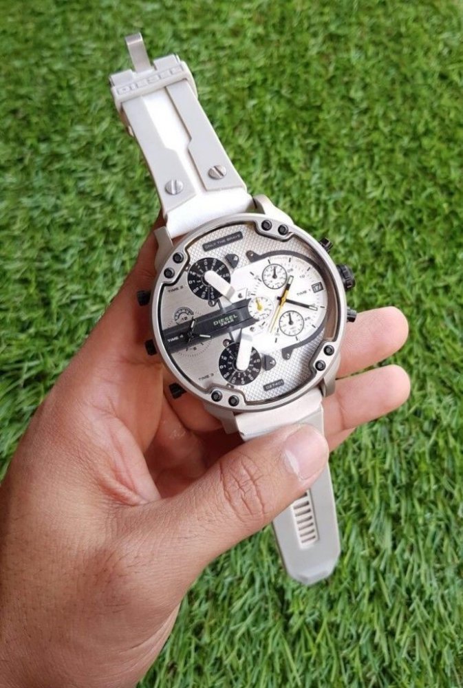 希少モデル DIESEL ディーゼル 革ベルト 腕時計 - 時計