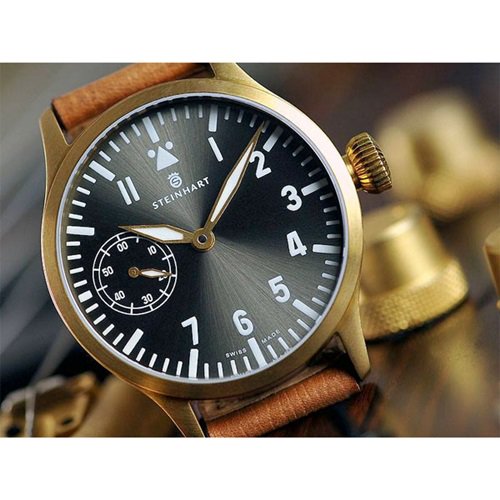 スタインハート/Steinhart/腕時計/エヌエービー/Nav B-Uhr 44mm Handwind  Bronze/メンズ/スイスメイド/機械式手巻き