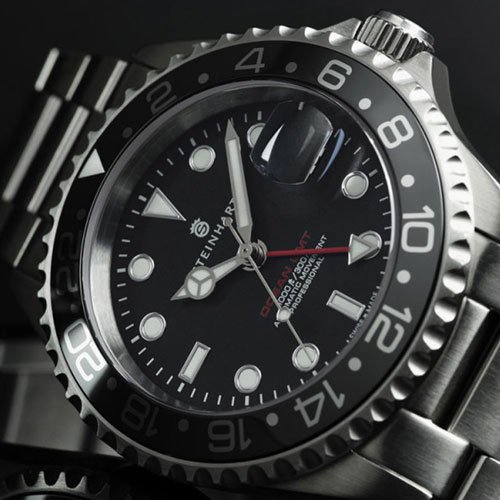 スタインハート/Steinhart/腕時計/オーシャン/ Ocean 1 GMT Black Ceramic/ダイバーズウォッチ/メンズ/スイスメイド