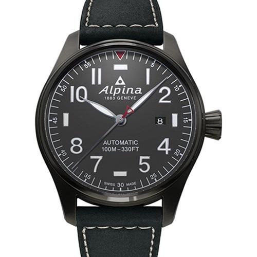 取寄商品 Alpina Startimer Pilot アルピナ ウォッチ ブラック - 通販