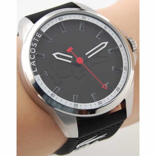 ラコステ　時計/2010840/シルバー×ブラックラバーベルト/腕時計の通販ならワールドウォッチショップ