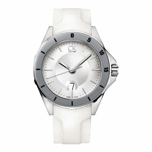 Calvin Klein/カルバンクライン/メンズ腕時計/PLAY/プレイ/K2W21YM6/ホワイト×シルバー -  腕時計の通販ならワールドウォッチショップ