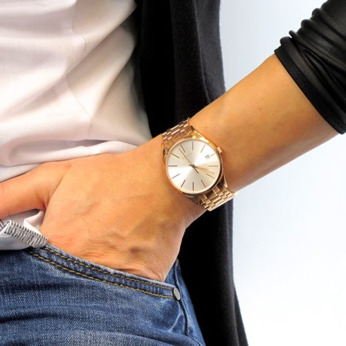 Calvin Klein/カルバンクライン/レディース腕時計/TIME/タイム/K4N23646/ホワイト×ローズゴールド - 腕時計 の通販ならワールドウォッチショップ