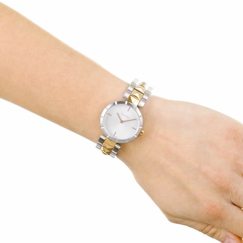 Calvin Klein/カルバンクライン/レディース腕時計/エッジ/K5T33BZ6/シルバー×ゴールド - 腕時計の通販ならワールドウォッチショップ