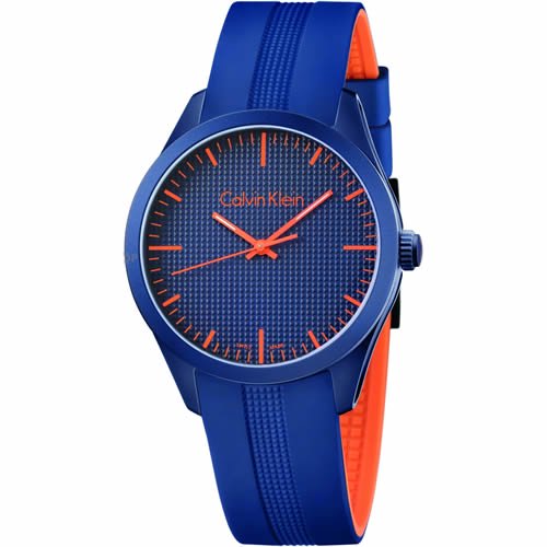 Calvin Klein/カルバンクライン/メンズ腕時計/Color/K5E51GVN/ネイビー×オレンジ - 腕時計の通販ならワールドウォッチショップ