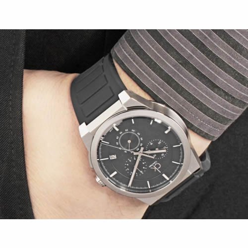 Calvin Klein/カルバンクライン/メンズ腕時計/Dart/K2S371D1/ブラック×ブラック/クロノグラフ -  腕時計の通販ならワールドウォッチショップ
