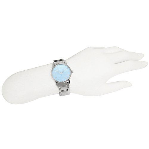 Calvin Klein/カルバンクライン/レディース腕時計/City/K2G2314X/マザーオブパールブルー×シルバー -  腕時計の通販ならワールドウォッチショップ