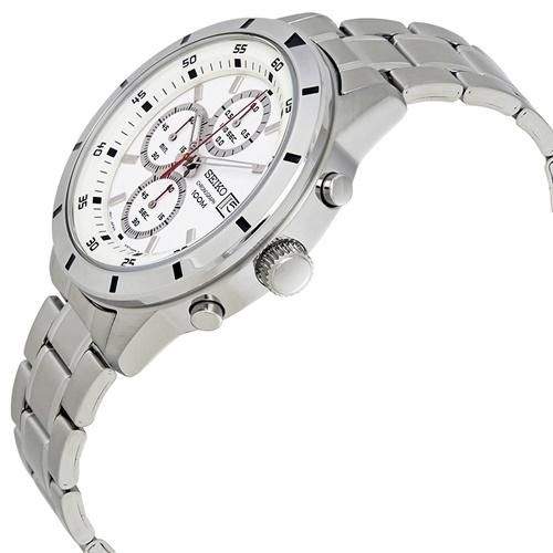 SEIKO クロノグラフ 時計 シルバー/ホワイト dショッピング |セイコー ワイアード SEIKO WIRED チタン クロノ