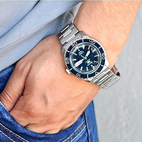 文字盤の色ブルー系セイコー 5 SEIKO ファイブ スポーツ 腕時計 自動巻き SNZH53J1
