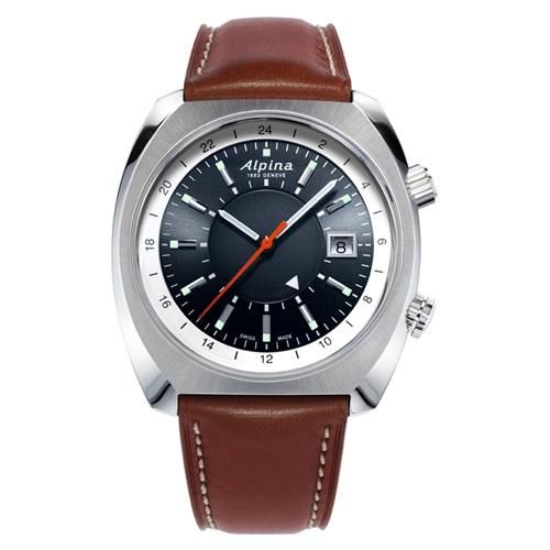 アルピナ Alpina AL-555DGS4H6 スタータイマー GMT デイト 自動巻き メンズ 未使用品 箱付き_684372【ev10】