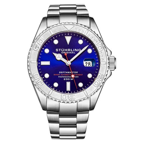 ストゥーリングオリジナル/Stuhrling Original/腕時計/Aquadiver/Depthmaster  893/893.03/メンズ/スイス製オートマチック/ブルー