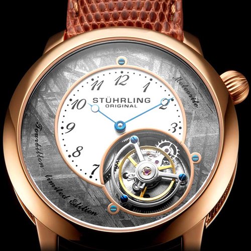 ストゥーリングオリジナル/Stuhrling Original/腕時計/Tourbillon/Meteorite  880/880.03/メンズ/オートマチック/隕石ダイアル/オープンハート