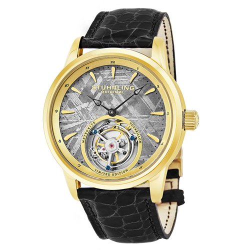 ストゥーリングオリジナル/Stuhrling Original/腕時計/Tourbillon/Meteorite  860/860.03/メンズ/オートマチック/隕石ダイアル/オープンハート