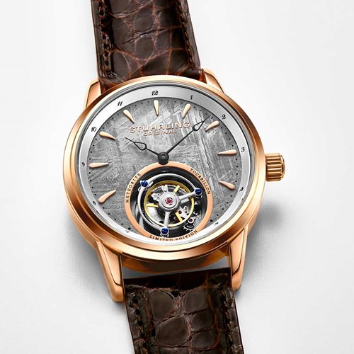 ストゥーリングオリジナル/Stuhrling Original/腕時計/Tourbillon/Meteorite  860/860.04/メンズ/オートマチック/隕石ダイアル/オープンハート