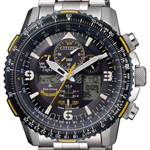 シチズン CITIZEN PROMASTER 腕時計 メンズ JY8078-52L プロマスター エコ・ドライブ電波 液晶/ネイビーxシルバー アナログ表示