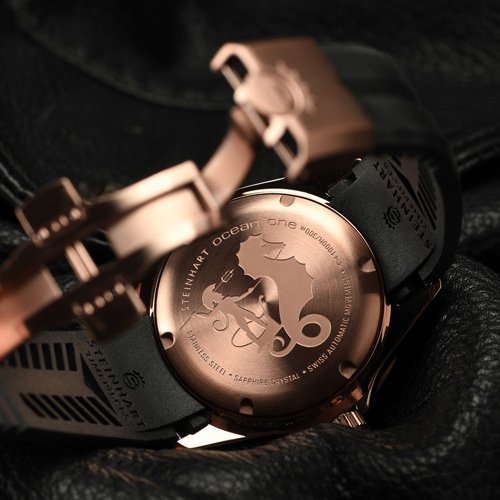 スタインハート/Steinhart/腕時計/オーシャン/OCEAN 1 PINK GOLD CERAMIC/メンズ/スイスメイドオートマチック
