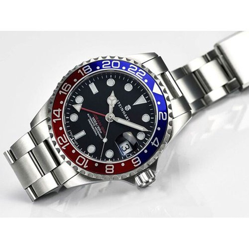 売約済み STEINHART Ocean39 GMT-Premium青赤時計 - 腕時計(アナログ)