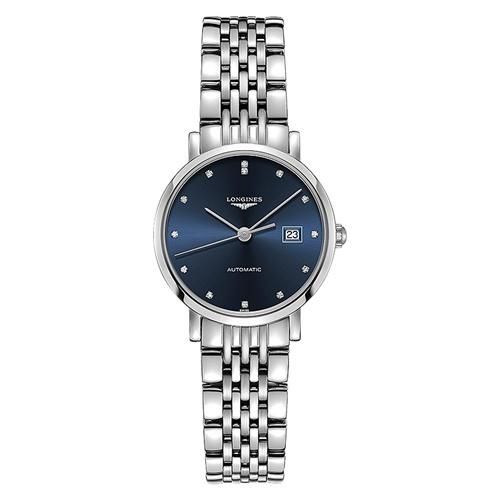 ロンジン/Longines/腕時計/Elegant/エレガント/L43104976/レディース/オートマチック/スイスメイド/デイトカレンダー/ダイヤモンド/ブルー