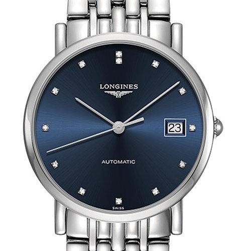 ロンジン/Longines/腕時計/Elegant/エレガント/L48094976/レディース/オートマチック/スイスメイド/デイトカレンダー/ダイヤモンド/ブルー