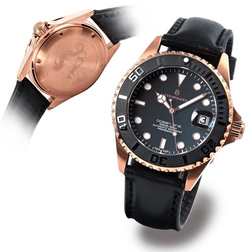 スタインハート/Steinhart/腕時計/オーシャン/OCEAN ONE 39 PINK GOLD CERAMIC/メンズ/スイスメイドオートマチック