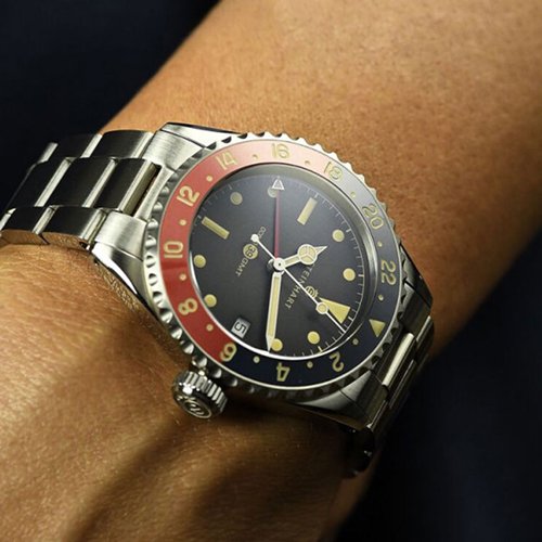 スタインハート/Steinhart/腕時計/オーシャン/Ocean 39 Vintage GMT Premium Blue-Red  Ceramic/ダイバーズウォッチ/メンズ/スイスメイド