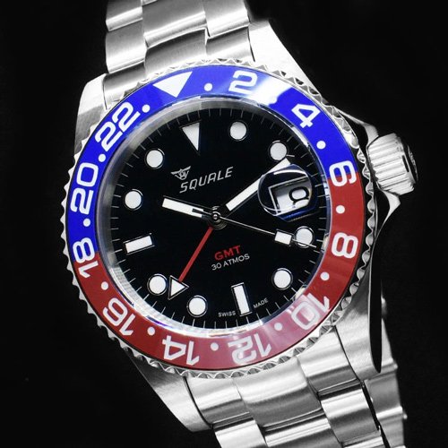 スクワーレ|Squale/時計/30 ATMOS Blue-Red GMT Ceramica/GMT