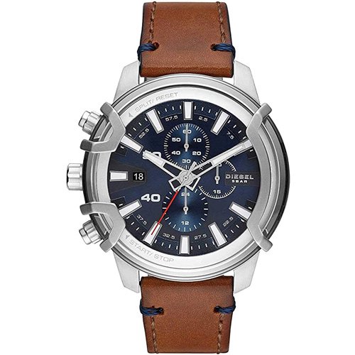 ディーゼル/腕時計/MS9/GRIFFED/DZ4518/ブルー×ブラウンレザー- 腕時計の通販ならワールドウォッチショップ