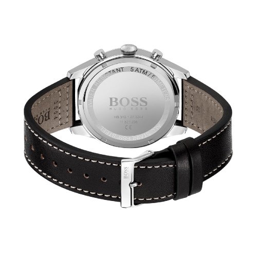 ヒューゴボス　時計　メンズ　パイオニア　1513866　ブルー×ブラックレザーベルト- 腕時計の通販ならワールドウォッチショップ