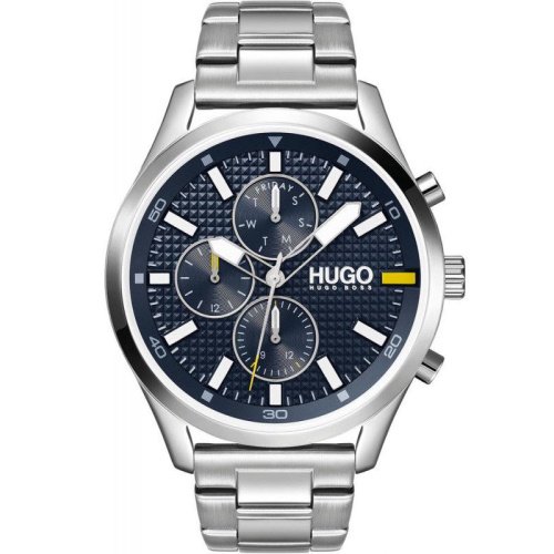 ヒューゴボス　時計　メンズ　チェイス　1530163　ブルー×シルバーステンレスベルト- 腕時計の通販ならワールドウォッチショップ