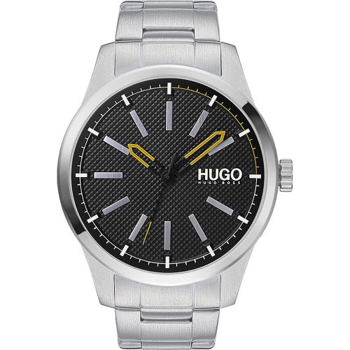 ヒューゴボス　時計　メンズ　インベント　1530147　ブラック×シルバーステンレスベルト- 腕時計の通販ならワールドウォッチショップ