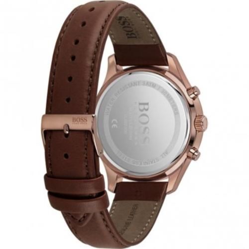 ヒューゴボス 時計 メンズ アソシエイト 1513804 ブルー×ブラウン