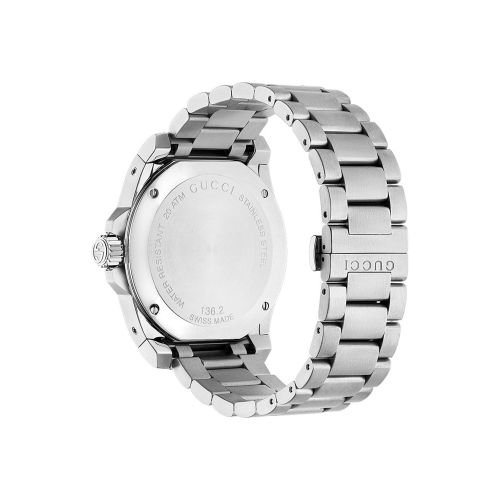 グッチ　時計　メンズ　ダイブ　YA136208A　ブラック×シルバーステンレスベルト- 腕時計の通販ならワールドウォッチショップ