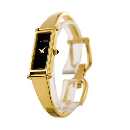 グッチ　時計　レディース　1500　YA015512　ブラック×ゴールドステンレスベルト- 腕時計の通販ならワールドウォッチショップ