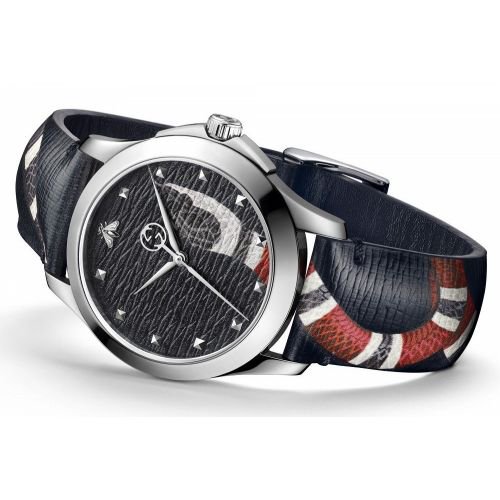 グッチ　時計　メンズ　G-タイムレス　YA1264007A　ブラック×ブラックレザーベルト- 腕時計の通販ならワールドウォッチショップ