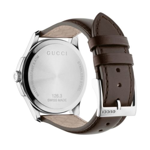 グッチ　時計　メンズ　G-タイムレス　YA126318　ブラウン×ブラウンレザーベルト- 腕時計の通販ならワールドウォッチショップ