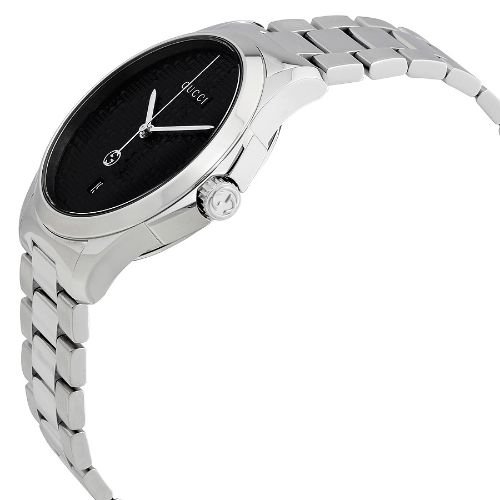 グッチ　時計　メンズ　G-タイムレス　YA126460　ブラック×シルバーステンレスベルト- 腕時計の通販ならワールドウォッチショップ