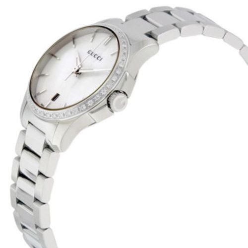 グッチ　時計　レディース　G-タイムレス　YA126543　マザーオブパール×シルバーステンレスベルト- 腕時計の通販ならワールドウォッチショップ