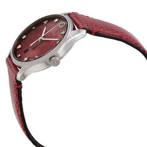 グッチ　時計　レディース　G-タイムレス　YA126584　レッドマザーオブパール×レッドリザードレザーベルト-  腕時計の通販ならワールドウォッチショップ