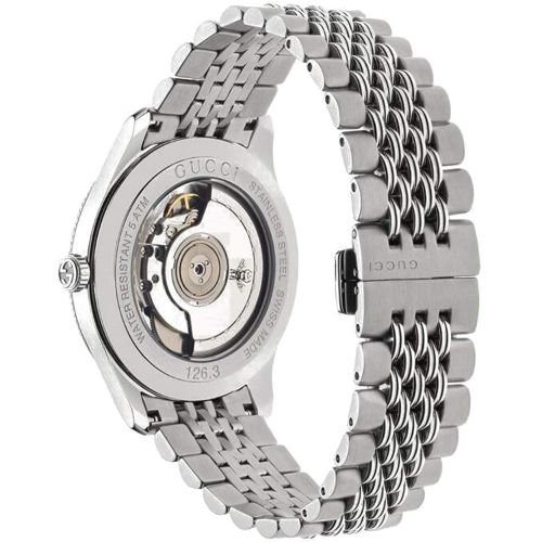 グッチ　時計　メンズ　G-タイムレス　YA126353　ブラック×シルバーステンレスベルト- 腕時計の通販ならワールドウォッチショップ