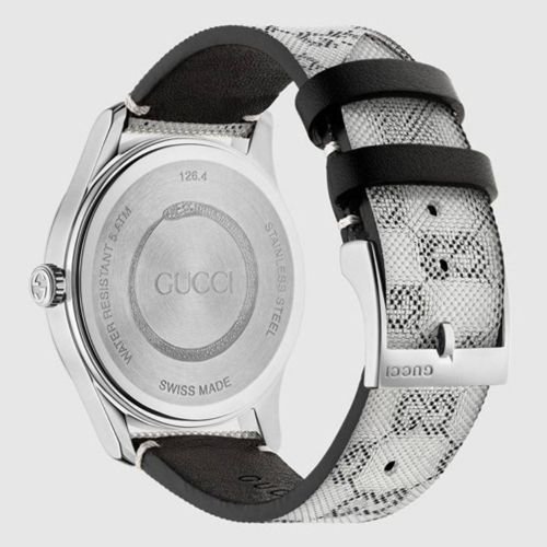 グッチ　時計　レディース　G-タイムレス　YA1264058　グレー×グレーホログラムレザーベルト- 腕時計の通販ならワールドウォッチショップ