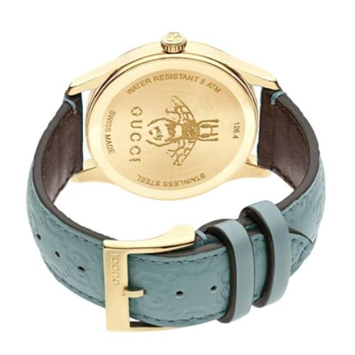 グッチ　時計　レディース　G-タイムレス　YA1264097　ブルーグレー×ブルーグレーレザーベルト- 腕時計の通販ならワールドウォッチショップ
