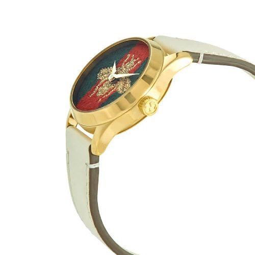 グッチ　時計　レディース　G-タイムレス　YA1265009　マルチカラー×ホワイトレザーベルト- 腕時計の通販ならワールドウォッチショップ