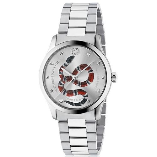 グッチ　時計　ユニセックス　G-タイムレス　YA1264076　シルバー×シルバーステンレスベルト- 腕時計の通販ならワールドウォッチショップ