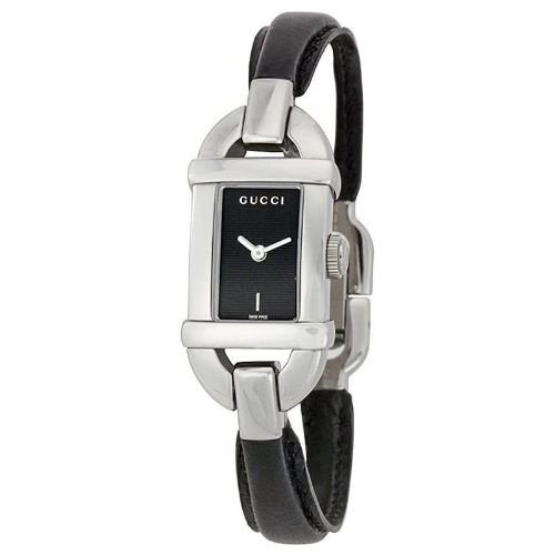 グッチ　時計　レディース　6800　YA068512　ブラック×ブラックレザーベルト- 腕時計の通販ならワールドウォッチショップ