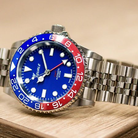 スクワーレ|Squale/時計/30 ATMOS Puffo GMT Ceramica/オートマチック/ブルーダイアル×ステンレスベルト-  腕時計の通販ならワールドウォッチショップ