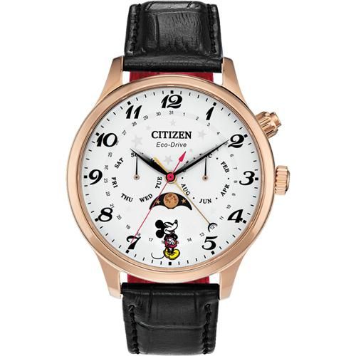 シチズン　逆輸入/CITIZEN/海外限定モデル/メンズ腕時計/AP1053-15W/DISNEY MICKEY MOUSE  Watch/エコドライブ/ブラックレザーベルト