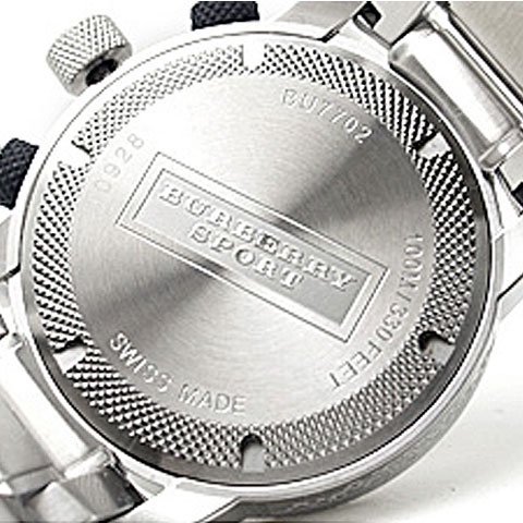 バーバリー 腕時計 メンズ BU7702 スポーツコレクション ブラック 
