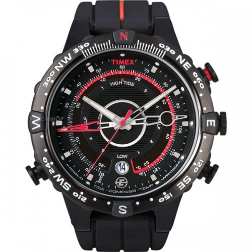 タイメックス 腕時計 Eコンパス T45581 ブラック×レッド - 腕時計の ...