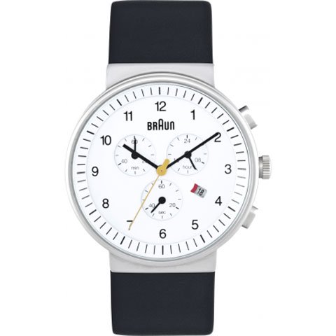 ブラウン|Braun　時計/レディース/BN0035WHBKG/クロノグラフ/ホワイト×ブラックレザーベルト -  腕時計の通販ならワールドウォッチショップ